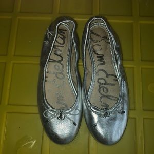 Sam Edelman silver flats